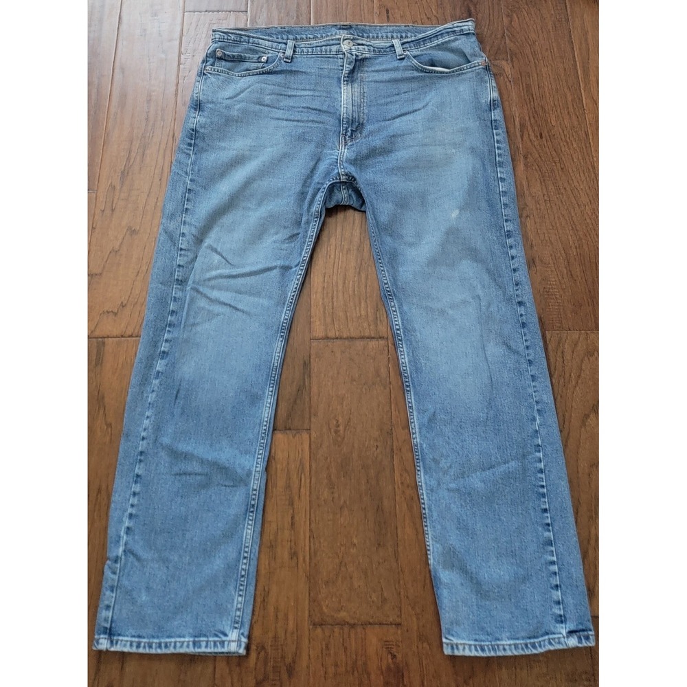 Levis 505 Straight Fit Men's‎ Blue Denim Jeans Size 40x32 Cotton